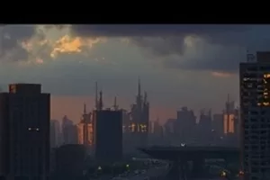 青春剧《纸飞机航线》教学楼天台横版剧照